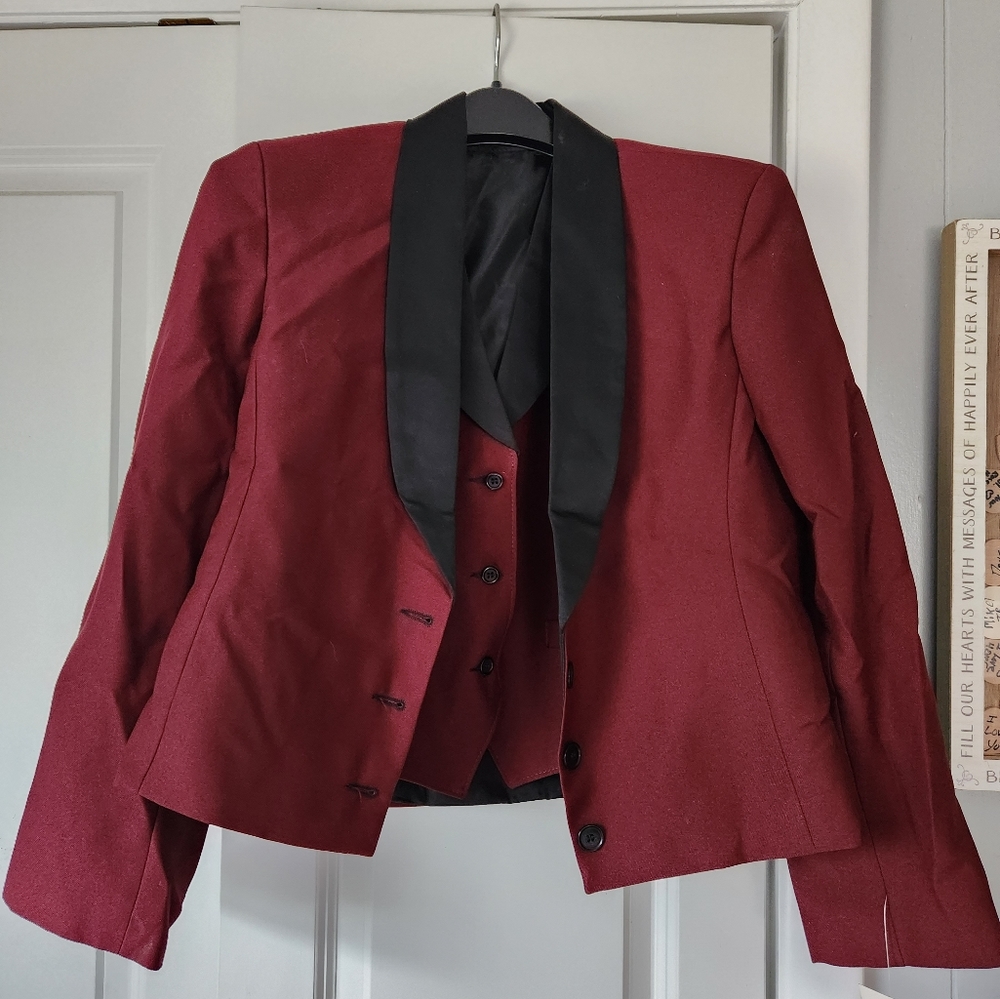 Equestrian riding blazer and vest. Child size 8. Never worn. Tags still on.